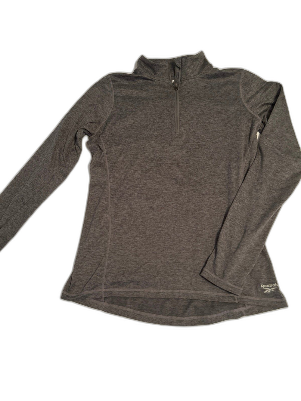 Reebok Women’s Heather Grey Quarter-Zip Pullover Size Medium